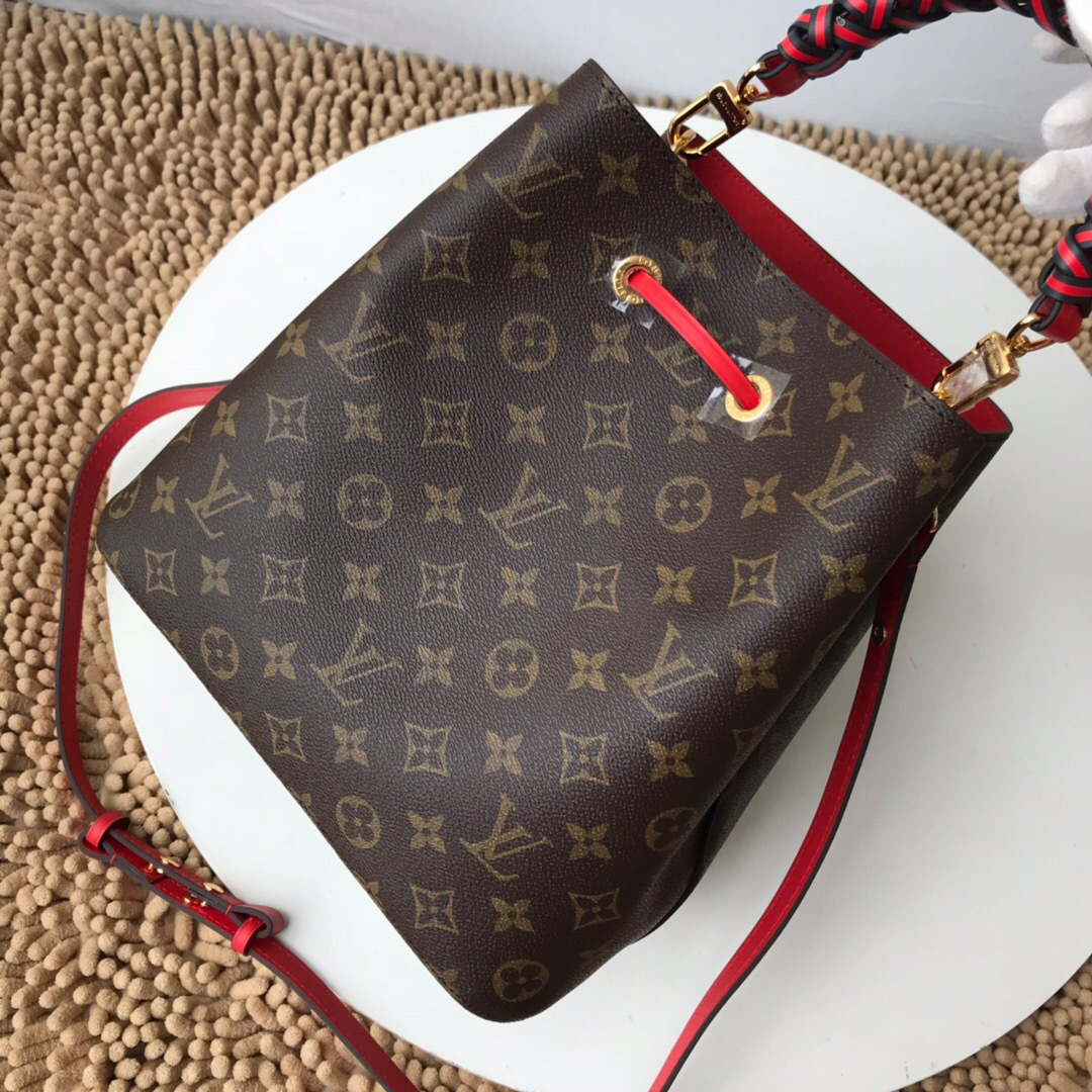 L0vis Vvtt0n New woven NEONOE bag with red M43985