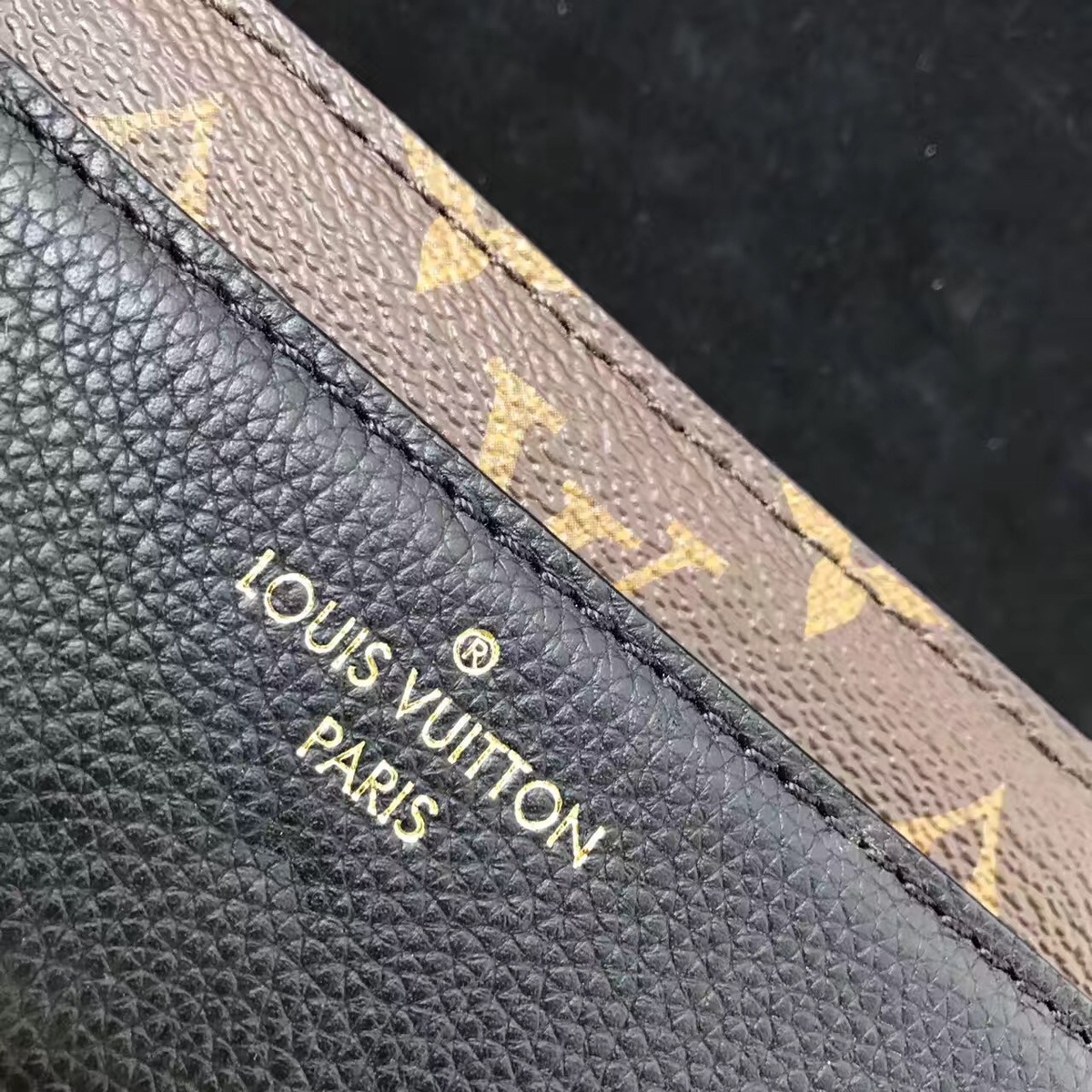 L0vis Vvtt0n Monogram canvas chain black bag VICTOIRE handbag M41731