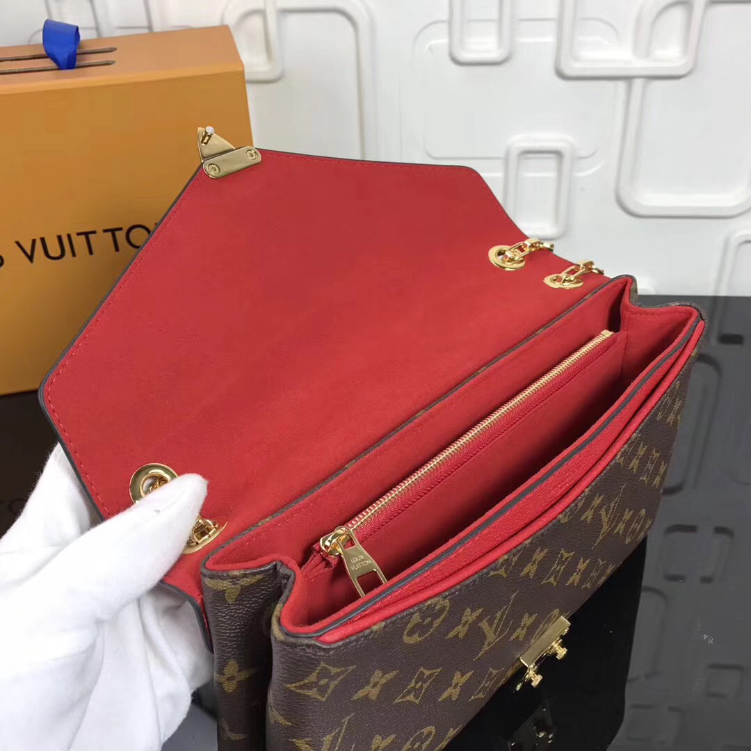 Lious Vvtt0n Pallas chain shoulder Red bag M41200