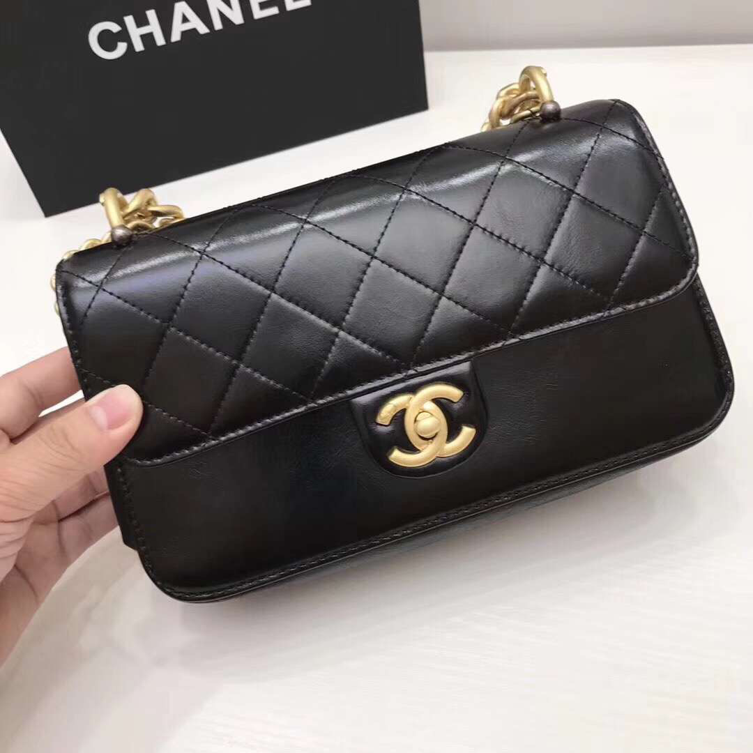 Ch**el Flap Bag with Black
