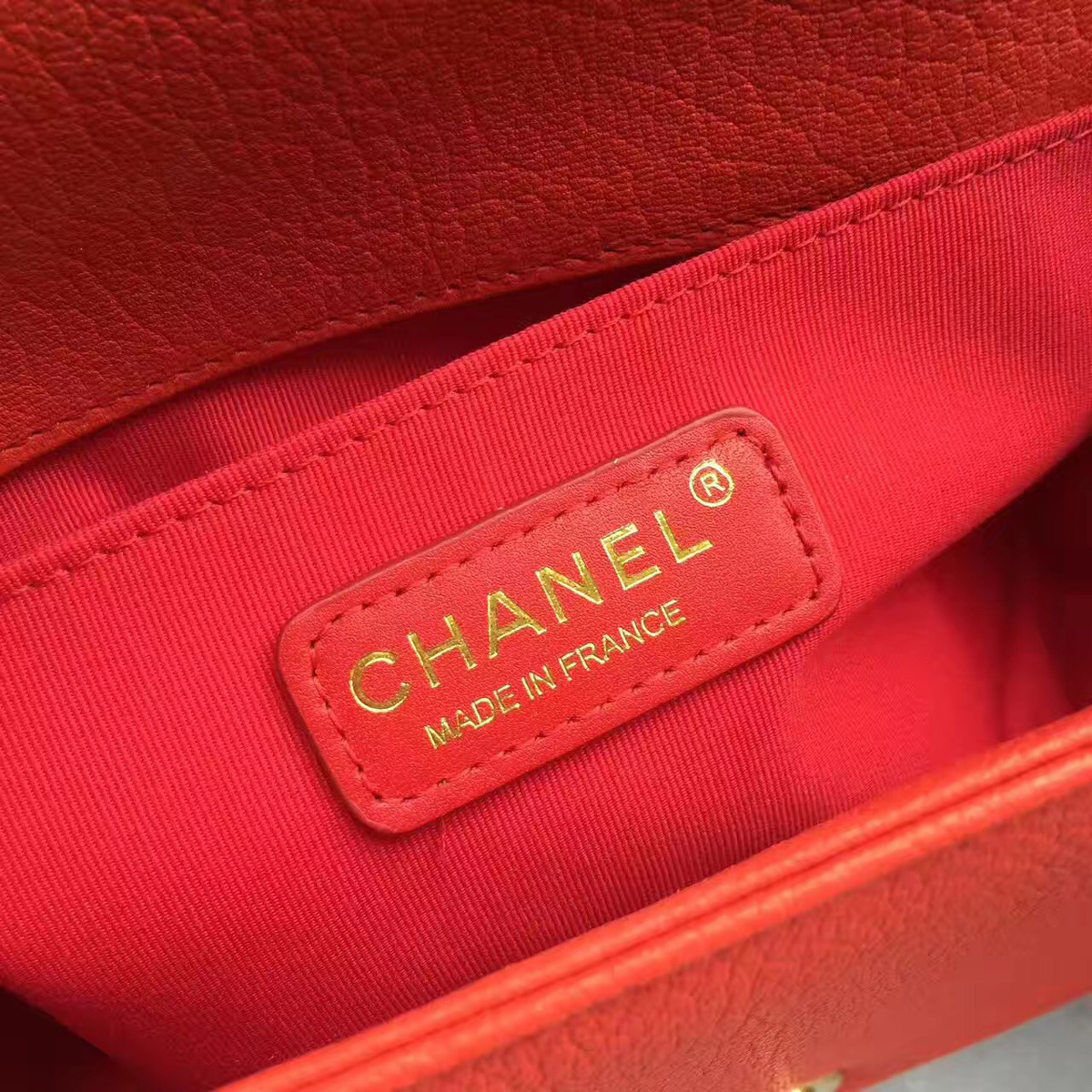 Ch**el Boy Bag Red 25cm