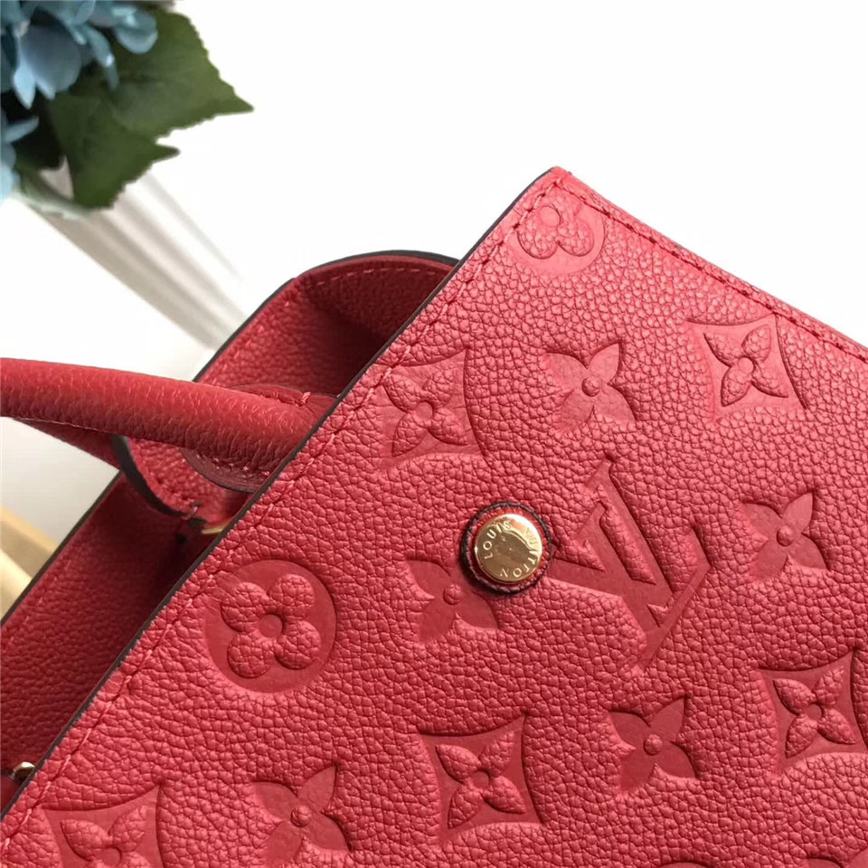 L0vis Vvtt0n Montaigne Medium Bag with Red M41046