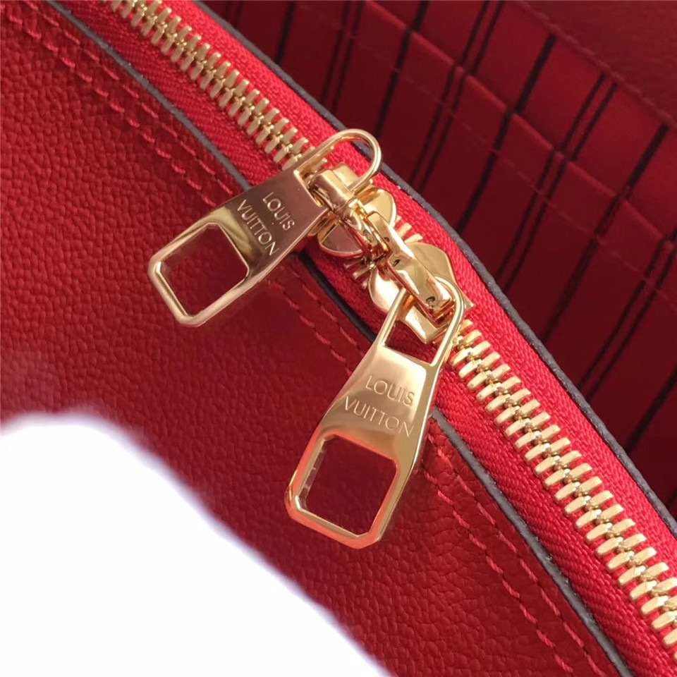 L0vis Vvtt0n Montaigne Medium Bag with Red M41046