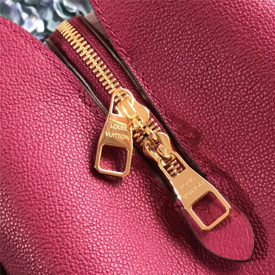 L0vis Vvtt0n Montaigne Medium Bag with Rose Red M41046