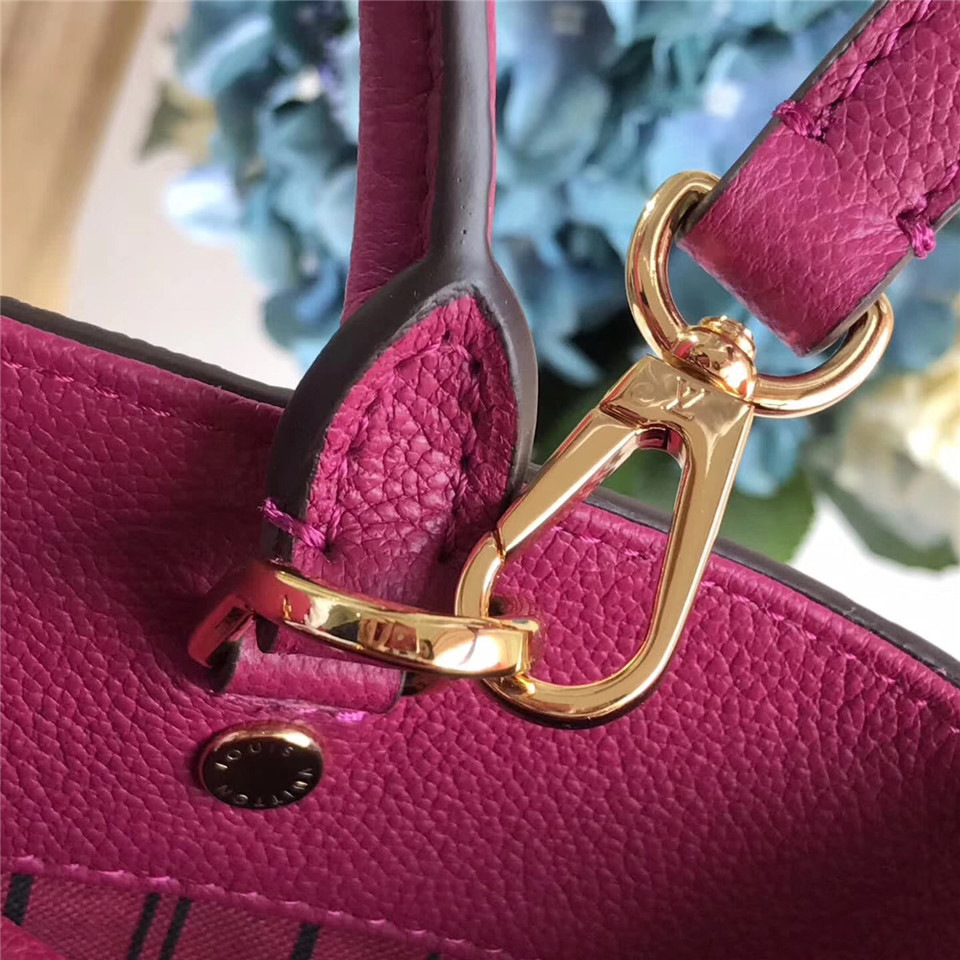 L0vis Vvtt0n Montaigne Medium Bag with Rose Red M41046
