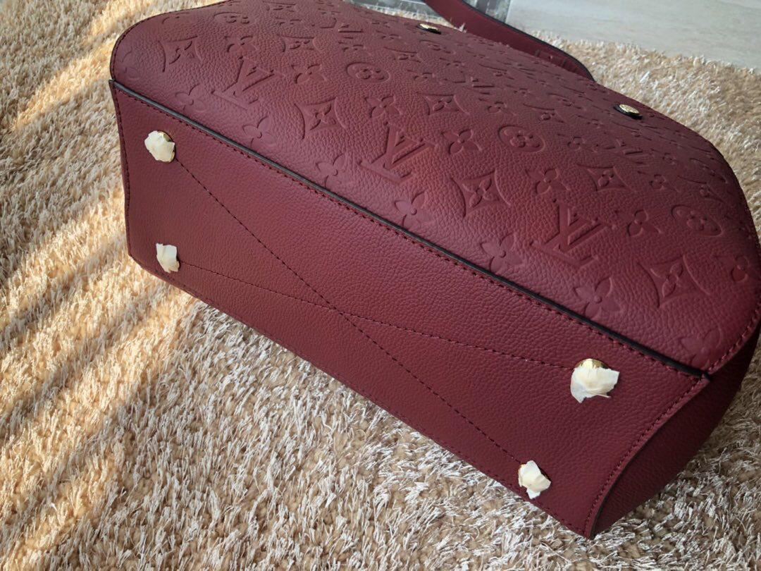 L0vis Vvtt0n Montaigne Medium Bag with Maroon M41046