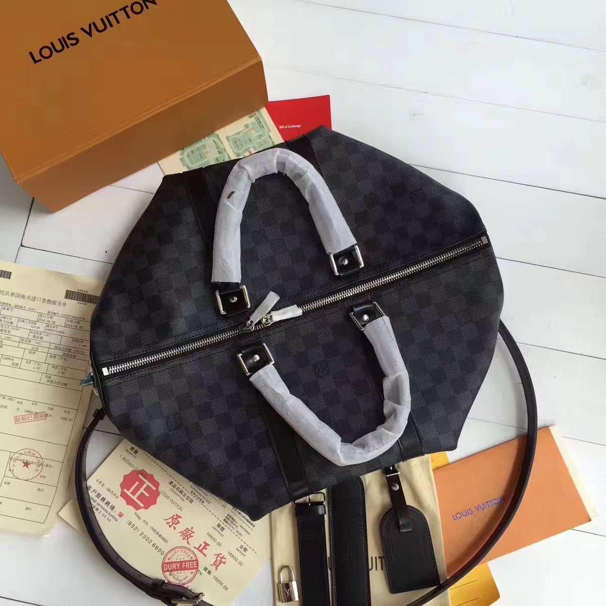 L0vis Vvtt0n Keepall Monogram with black M41416