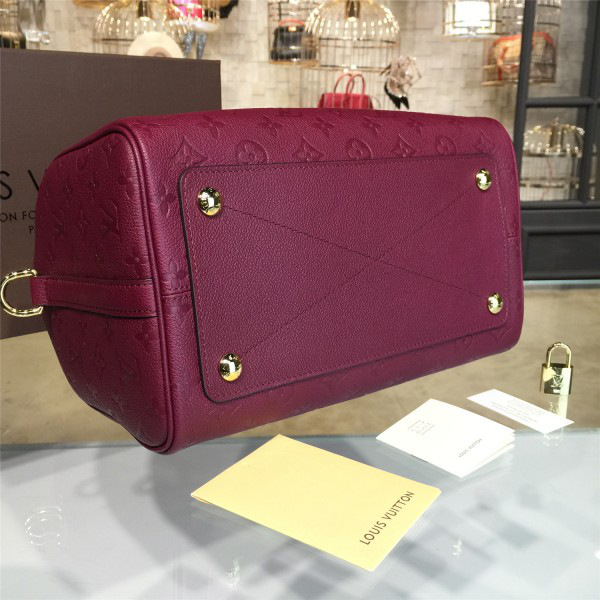 L0vis Vvtt0n SPEEDY Bag with Wine Red 30cm