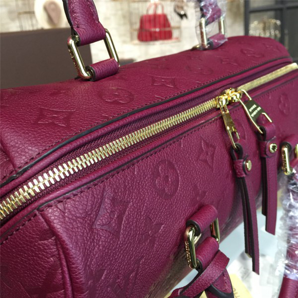 L0vis Vvtt0n SPEEDY Bag with Wine Red 30cm