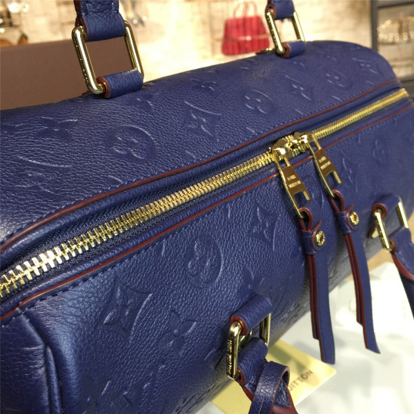 L0vis Vvtt0n SPEEDY Bag with Wine Blue 30cm