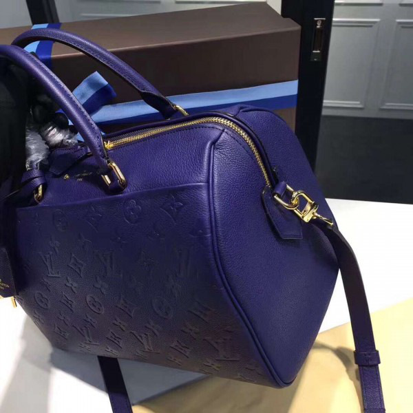 L0vis Vvtt0n SPEEDY Bag with Navy Blue 30cm