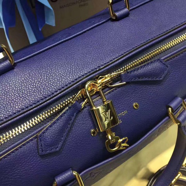 L0vis Vvtt0n SPEEDY Bag with Navy Blue 30cm