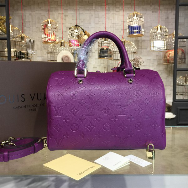 L0vis Vvtt0n SPEEDY Bag with Purple 30cm