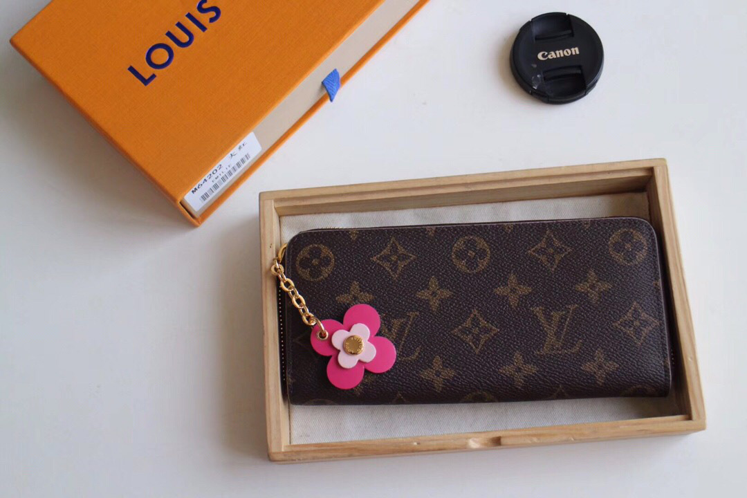 L0vis Vvtt0n Emilie Rose Red Wallet M64201