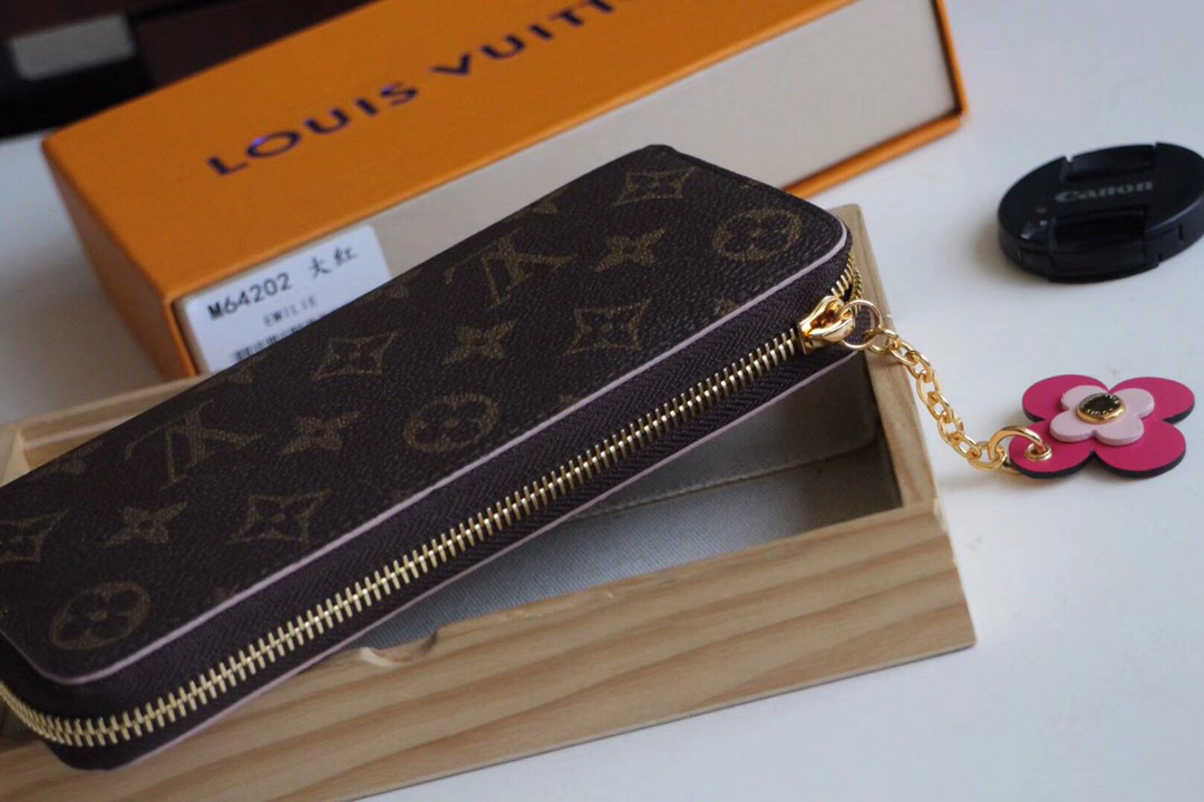 L0vis Vvtt0n Emilie Rose Red Wallet M64201