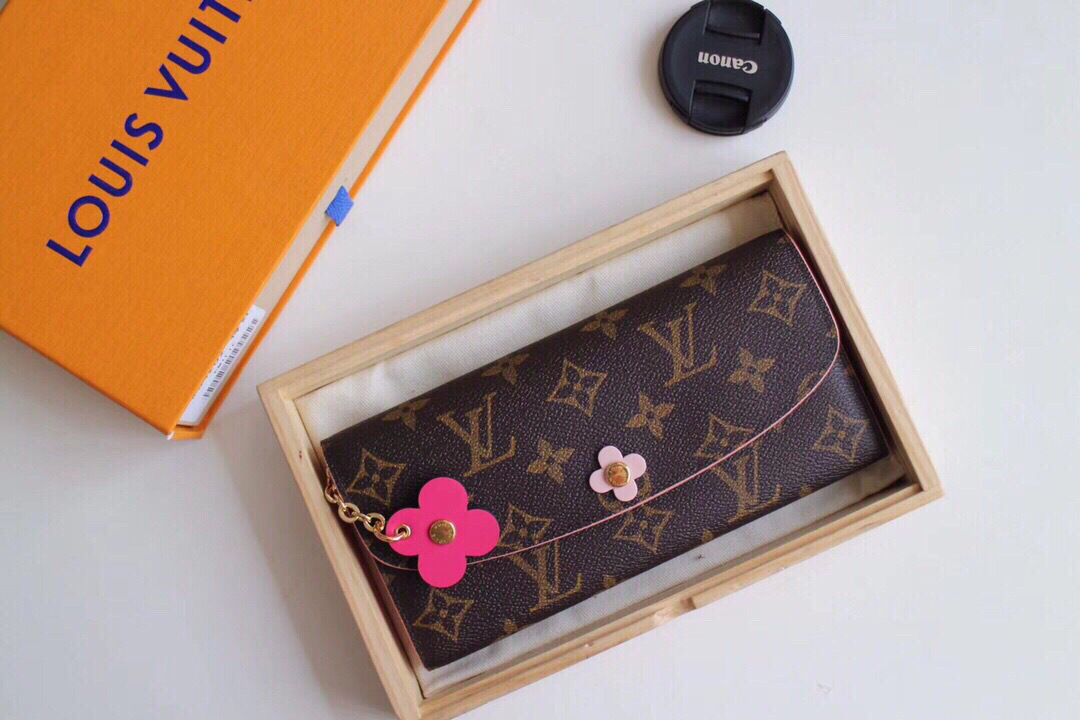 L0vis Vvtt0n Emilie Rose Red Wallet M64202