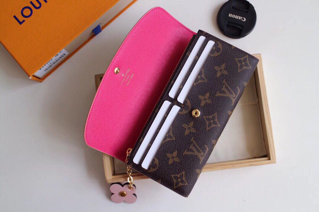 L0vis Vvtt0n Emilie Rose Red Wallet M64202