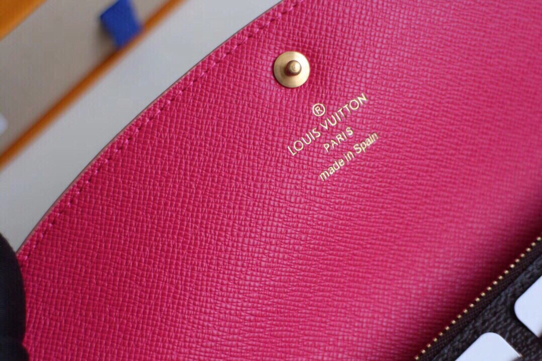L0vis Vvtt0n Emilie Rose Red Wallet M64202