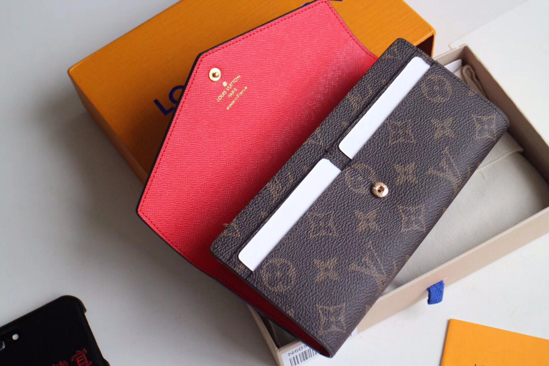L0vis Vvtt0n Original Monogram Envelope Red Wallet M62235