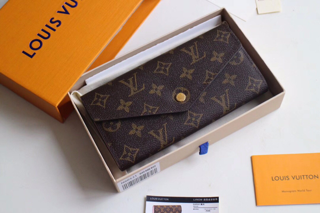 L0vis Vvtt0n Original Monogram Envelope Brown Wallet M62235
