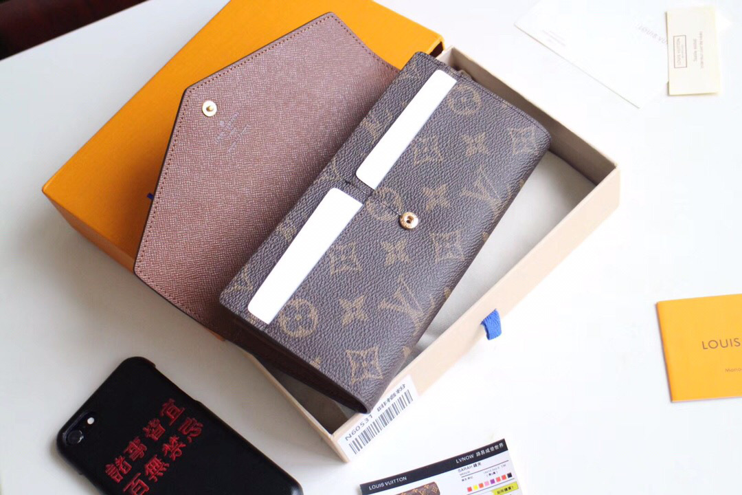 L0vis Vvtt0n Original Monogram Envelope Brown Wallet M62235