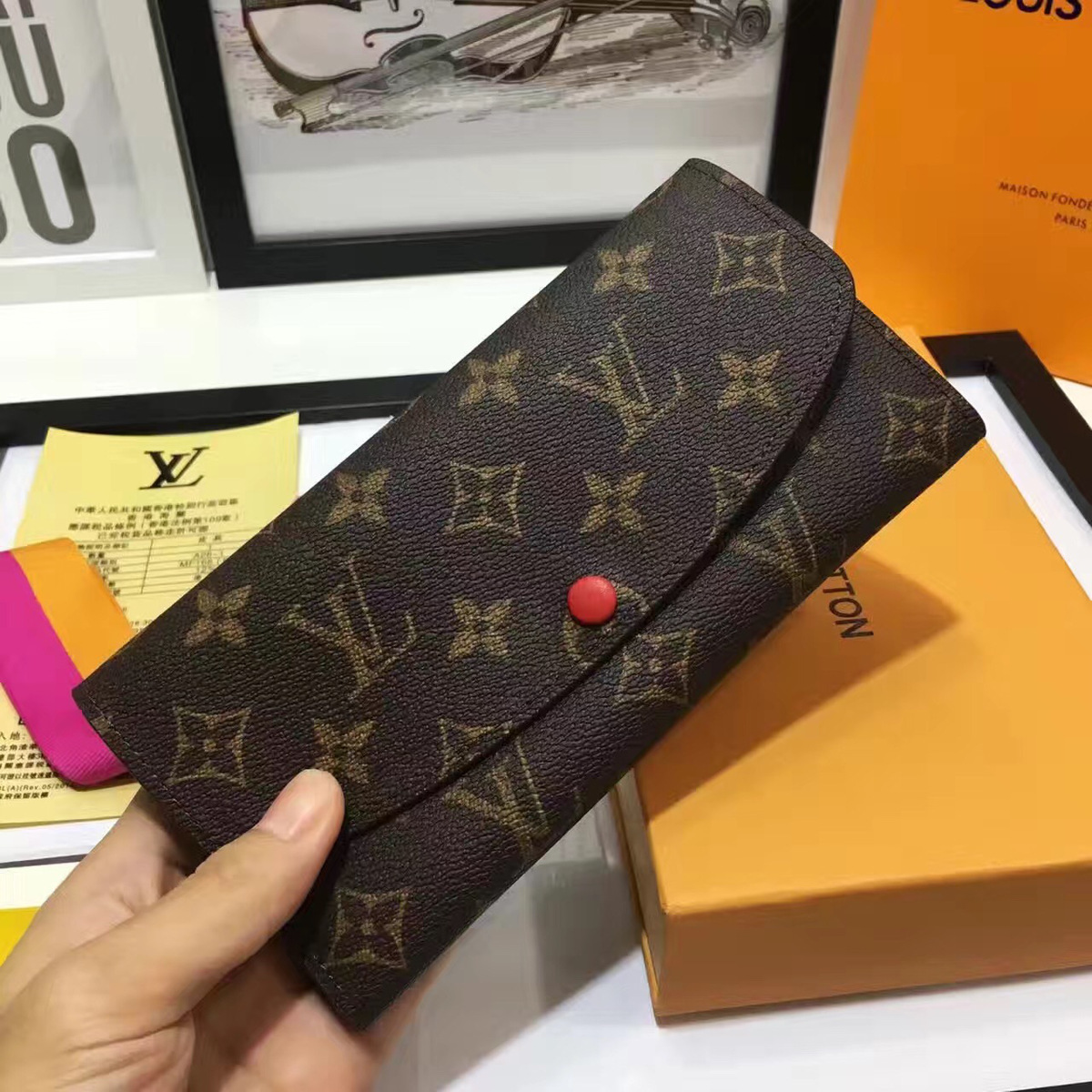 L0vis Vvtt0n Monogram Canvas Emilie Wallet