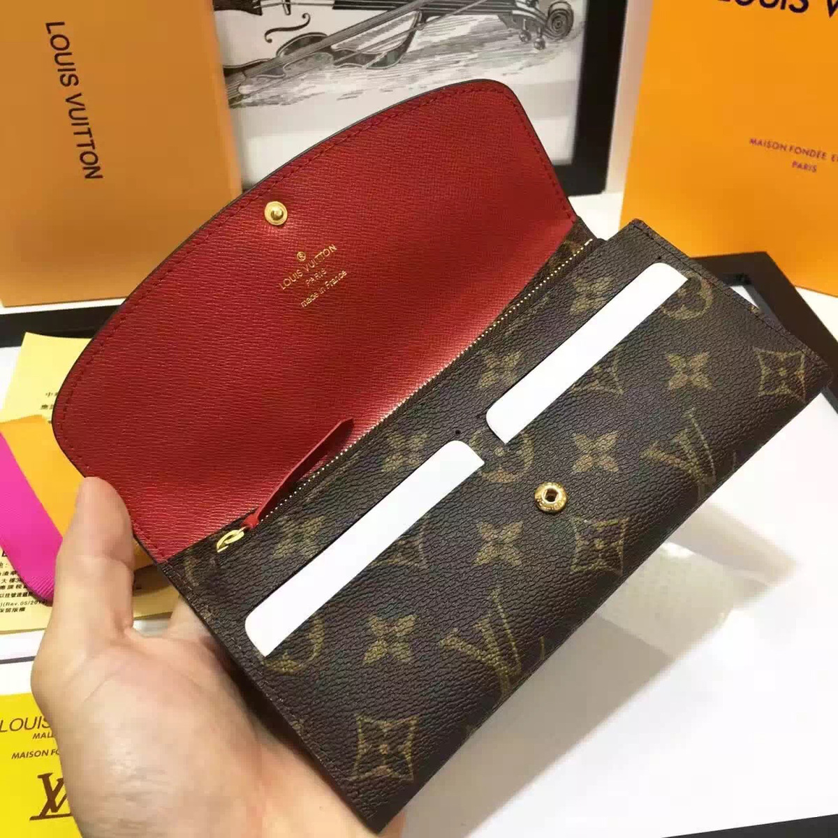 L0vis Vvtt0n Monogram Canvas Emilie Wallet