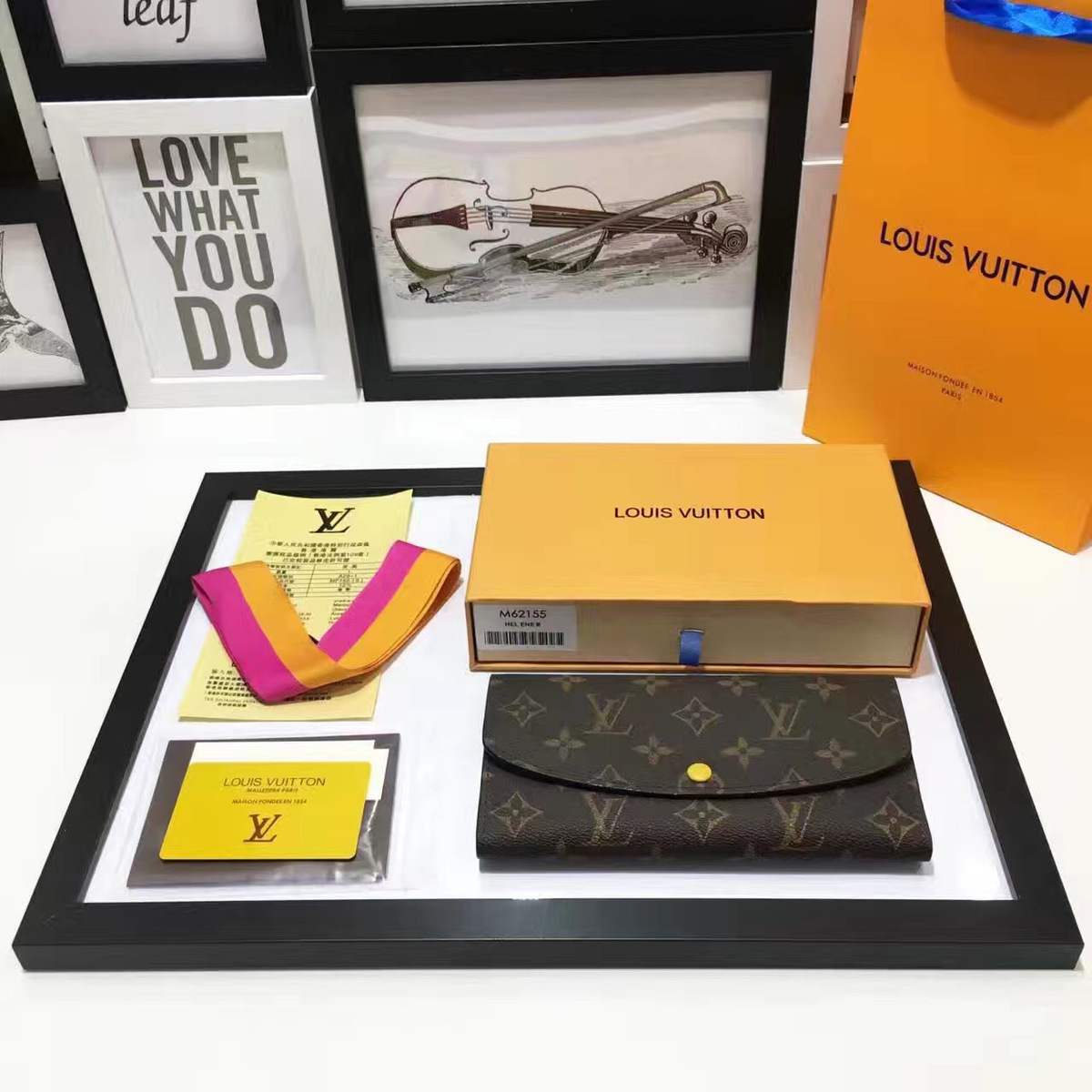 L0vis Vvtt0n Designer Women's Yellow Wallet in Monogram Canvas Emilie
