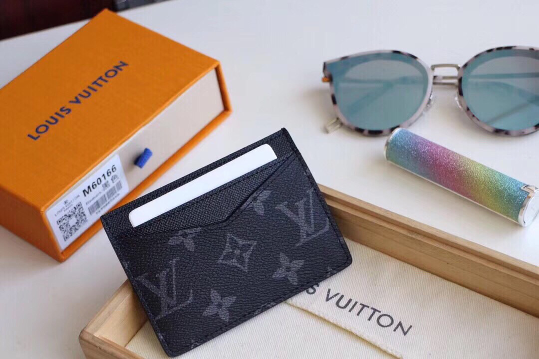 L0vis Vvtt0n Neo Porte Cartes Monogram Macassar Canvas
