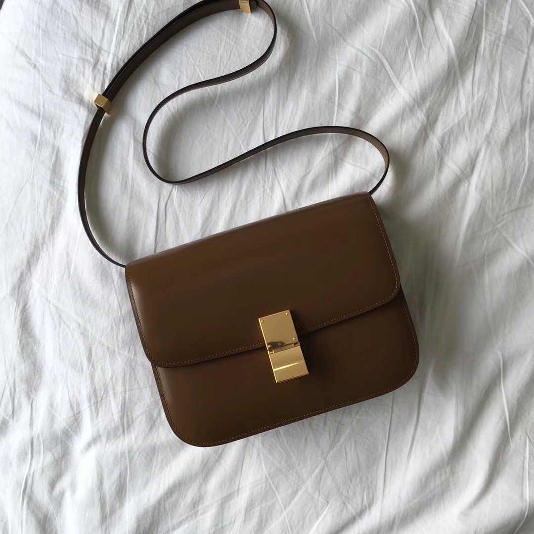 Ce1i*e Classic Bag in Box Calfskin Smooth Leather