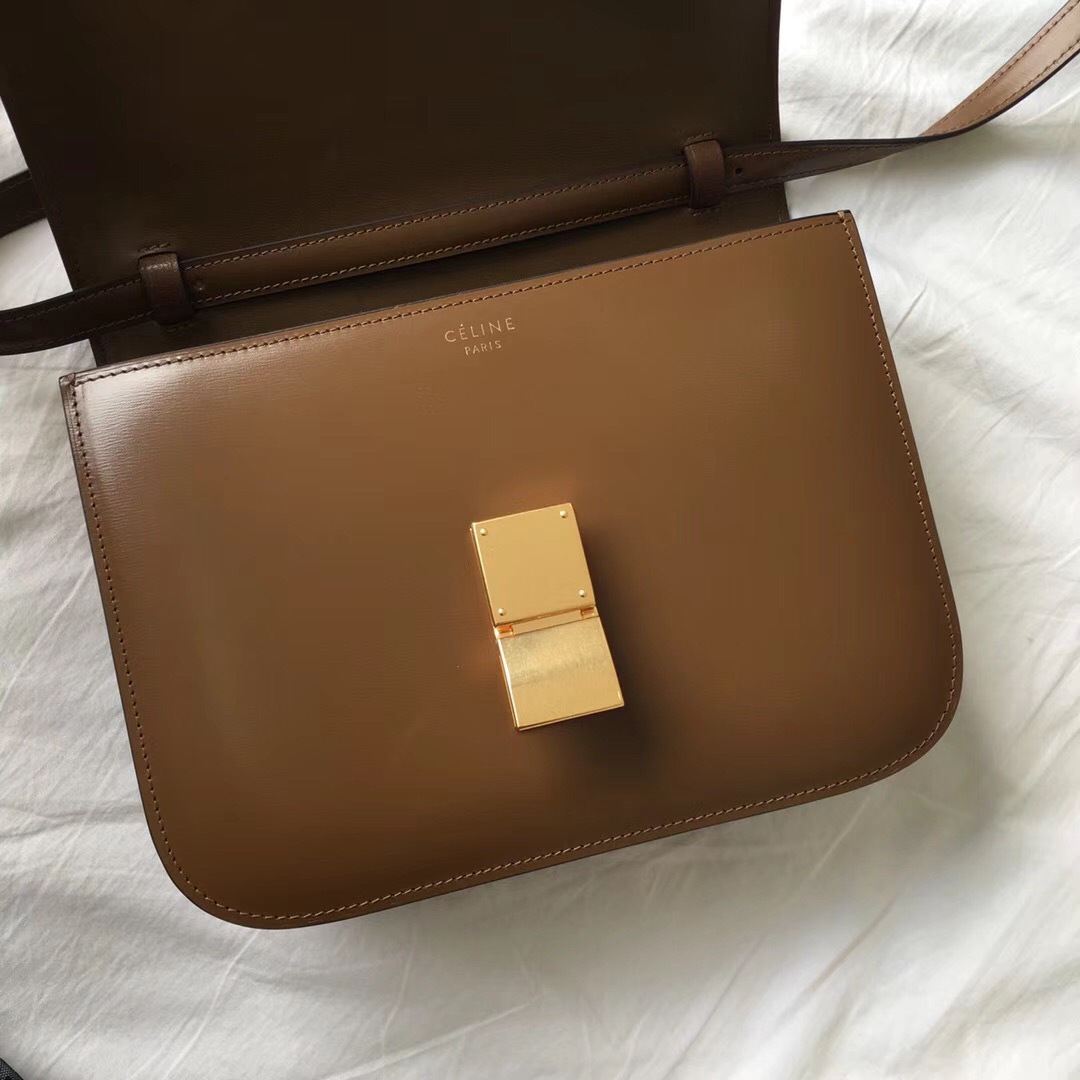 Ce1i*e Classic Bag in Box Calfskin Smooth Leather
