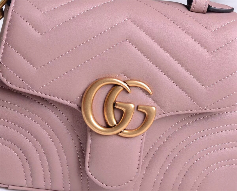 Gvc*1 Marmont mini top Crossbady handle bag with Pink 547260