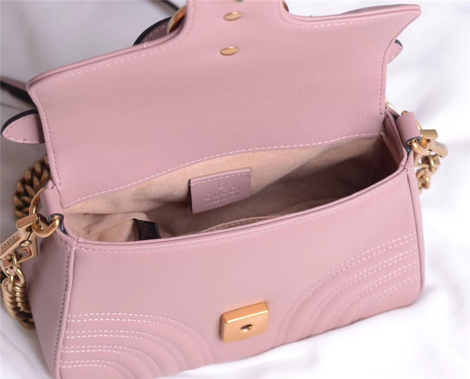 Gvc*1 Marmont mini top Crossbady handle bag with Pink 547260