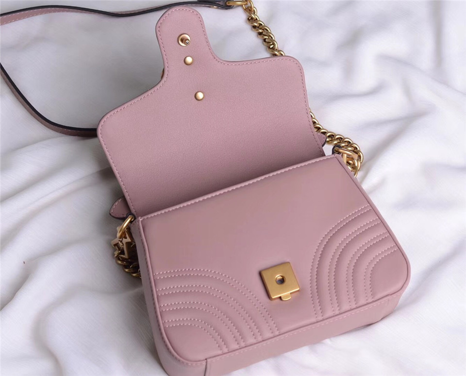 Gvc*1 Marmont mini top Crossbady handle bag with Pink 547260