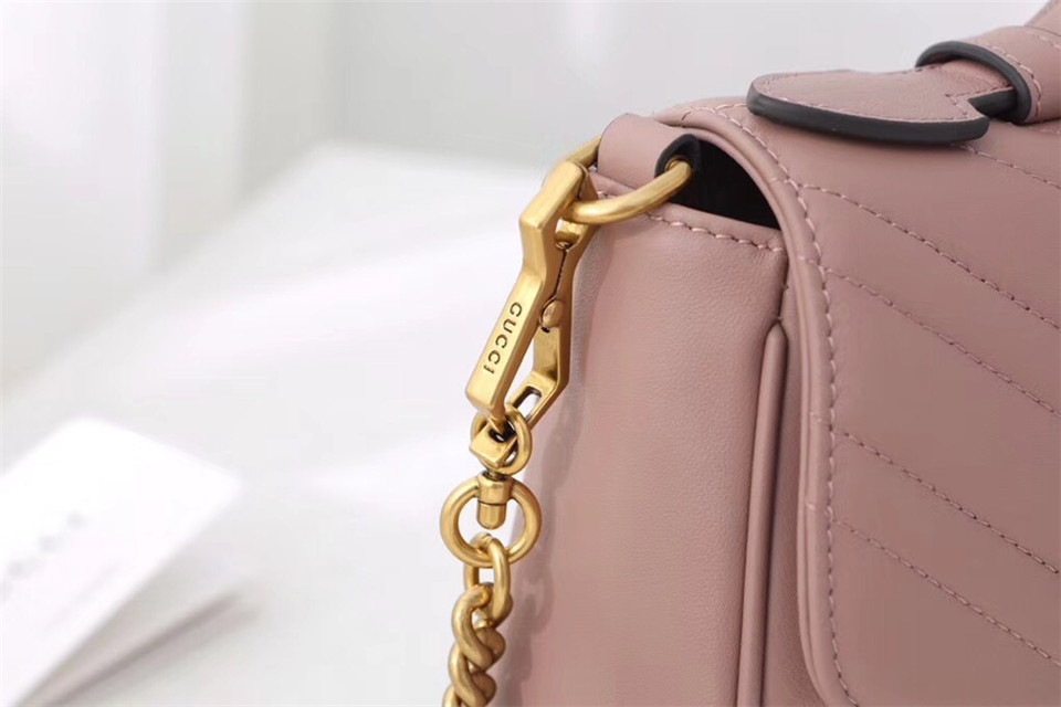 Gvc*1 Marmont Crossbady handle bag with Pink 498110