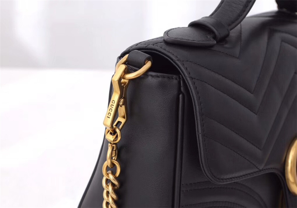 Gvc*1 Marmont Crossbady handle bag with Black 498110