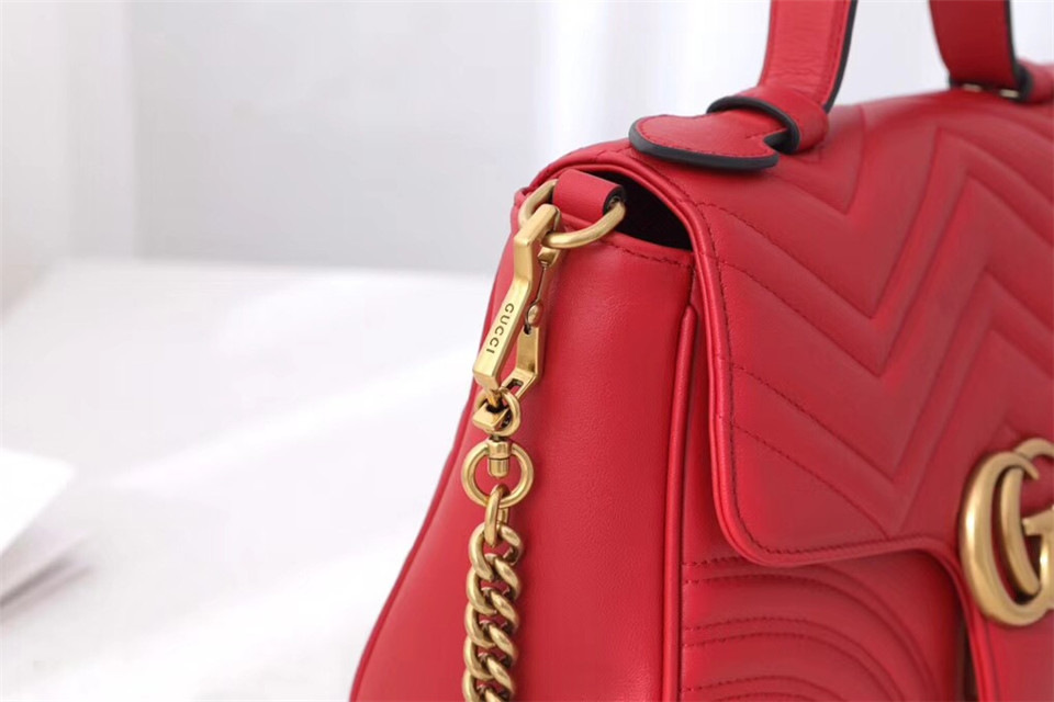 Gvc*1 Marmont Crossbady handle bag with Red 498110
