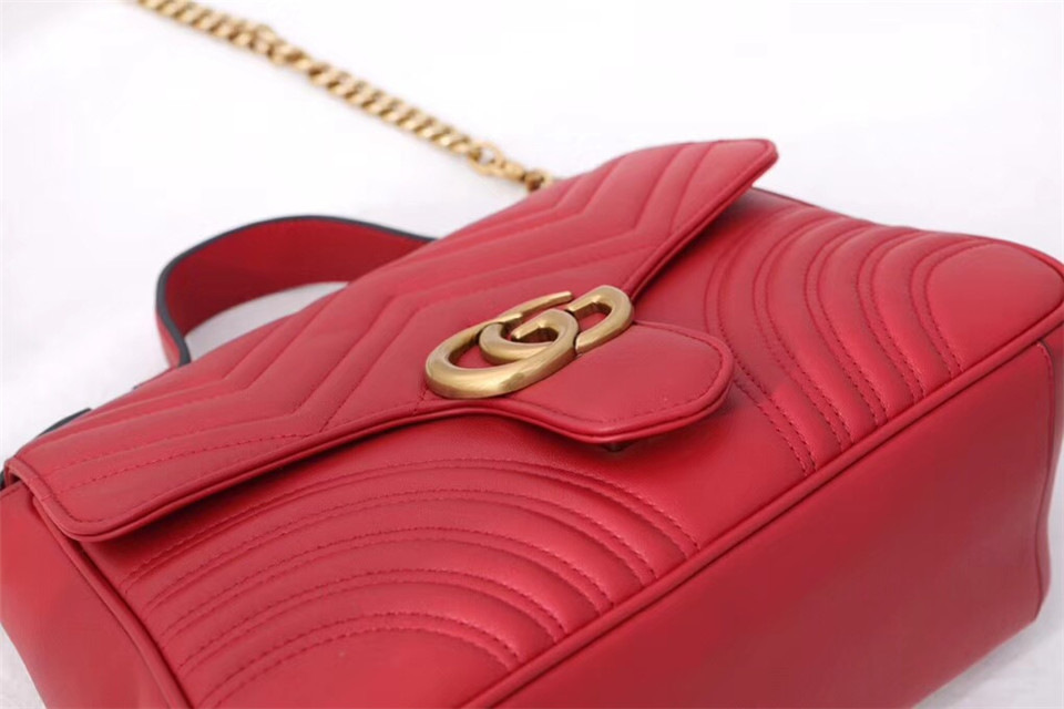 Gvc*1 Marmont Crossbady handle bag with Red 498110