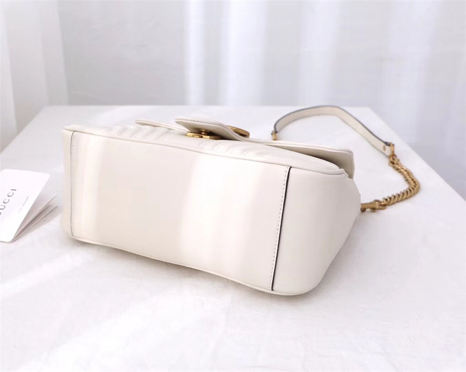 Gvc*1 Marmont Crossbady handle bag with White 498110