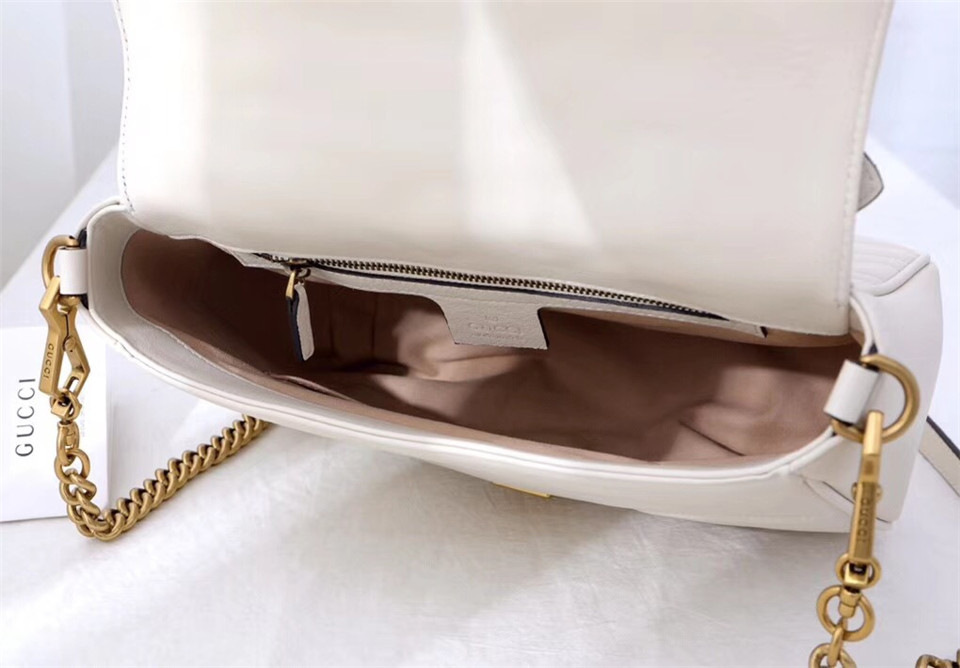 Gvc*1 Marmont Crossbady handle bag with White 498110