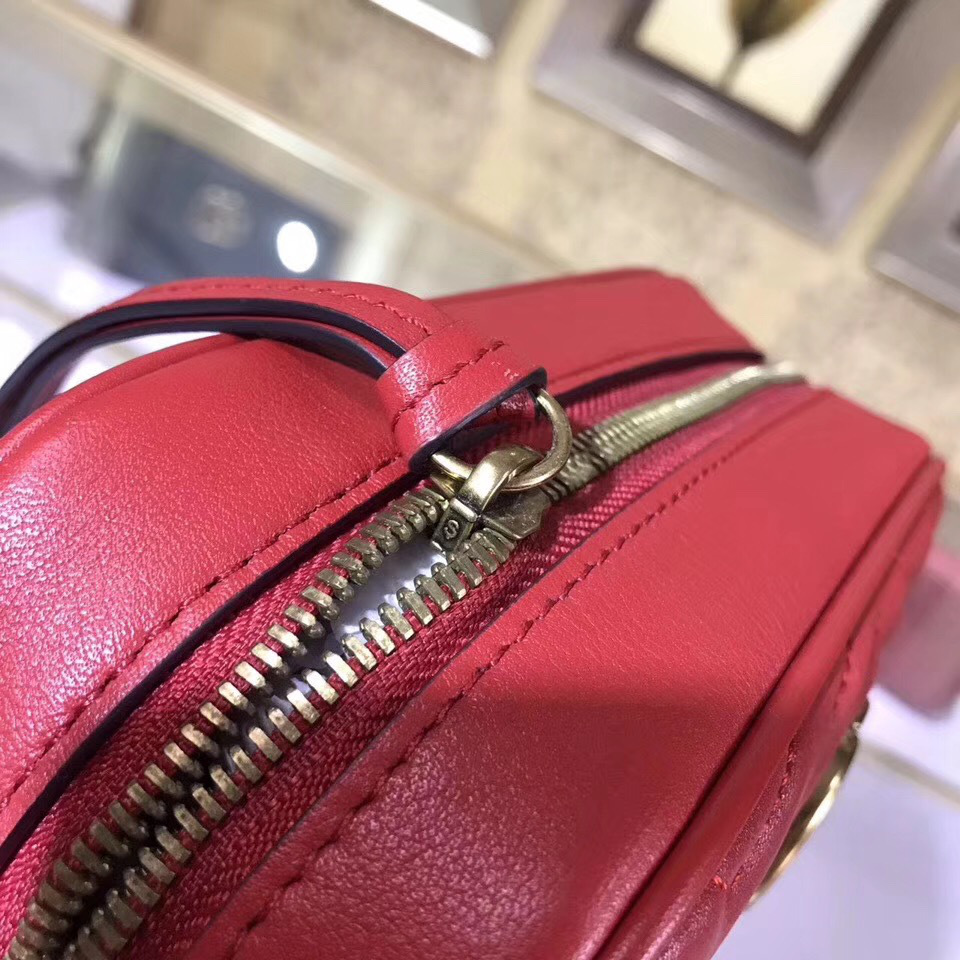 Gvc*1 Marmont matelassé mini bag in Red