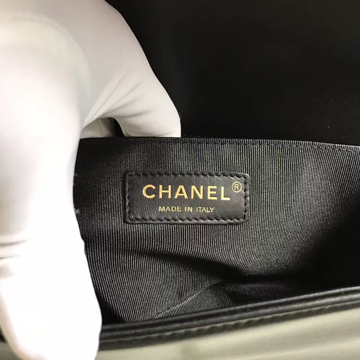 Ch**el Leboy bag cowskin in Black with silver hardware