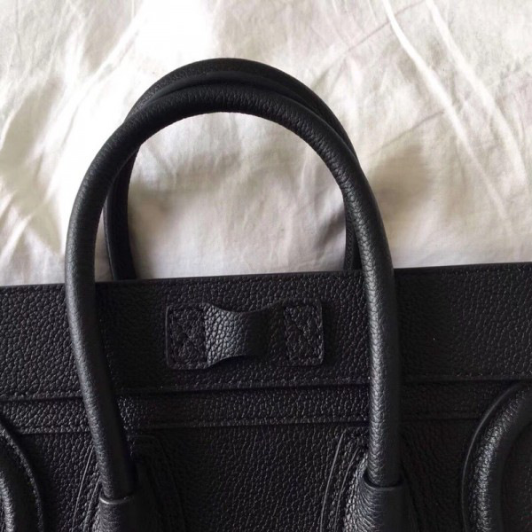 Ce1i*e Micro Luggage Calfskin Handbag in Black