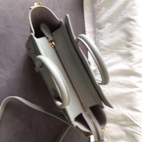 Ce1i*e Micro Luggage Calfskin Handbag in Light Blue