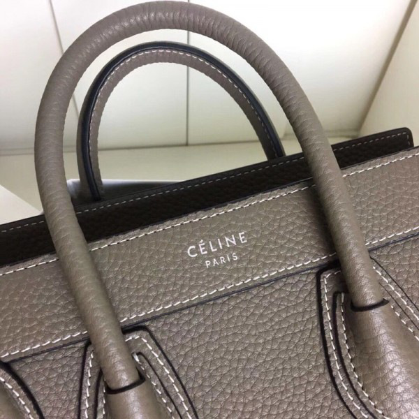 Ce1i*e Micro Luggage Calfskin Handbag in Brown