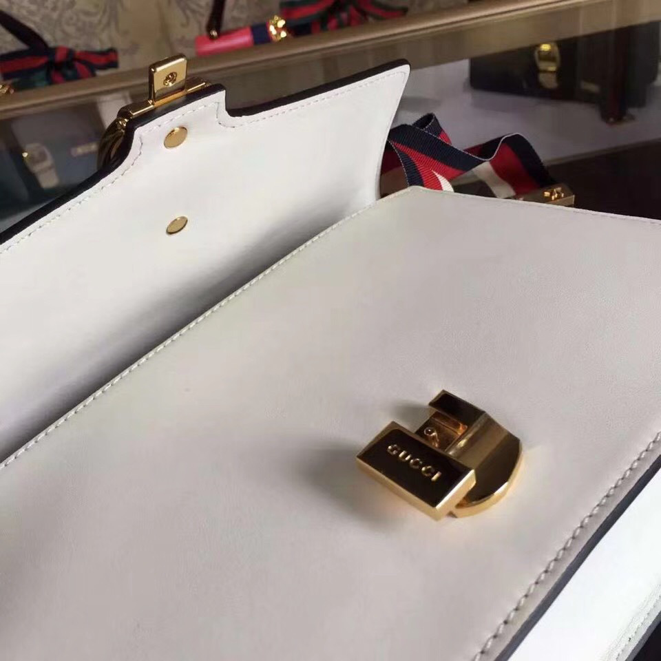 Gvc*1 Sylvie shoulder bag in White leather 421882