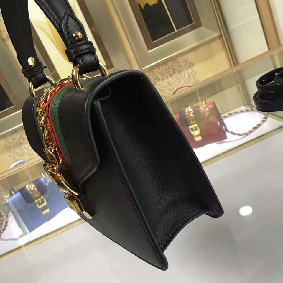 Gvc*1 Sylvie leather mini bag in Black 470270