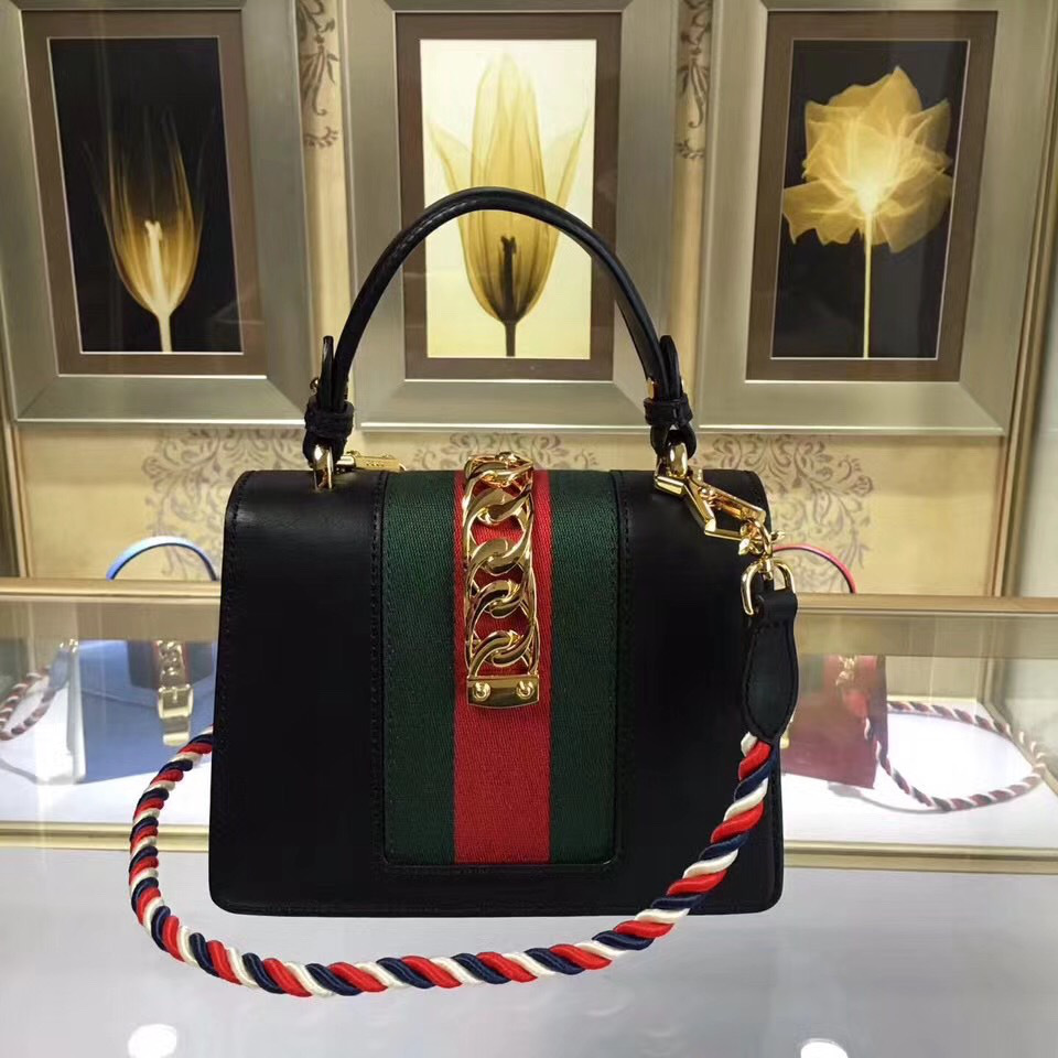 Gvc*1 Sylvie leather mini bag in Black 470270