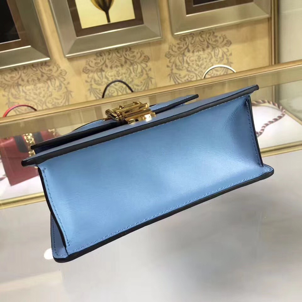 Gvc*1 Sylvie leather mini bag in Light Blue 470270