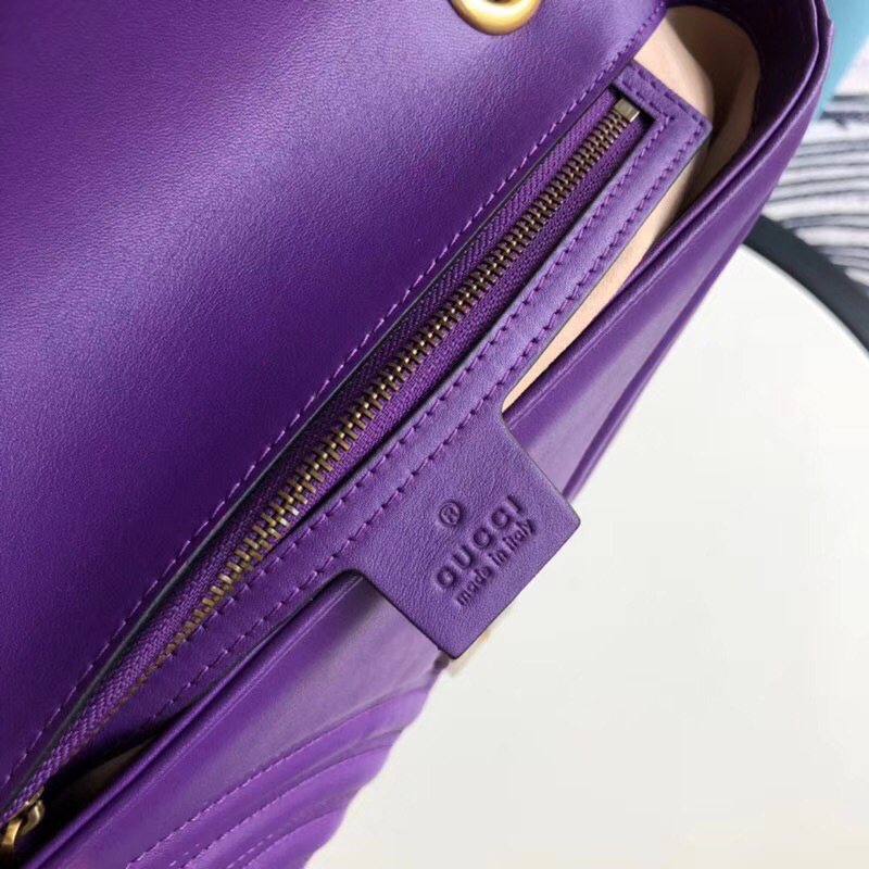 Gvc*1 Marmont matelassé shoulder bag in Purple 443497